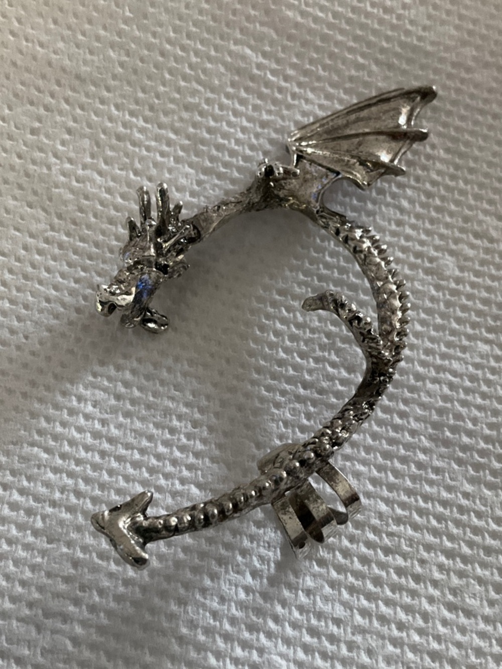 Silver Dragon Ear Cuff (Non-pierce)